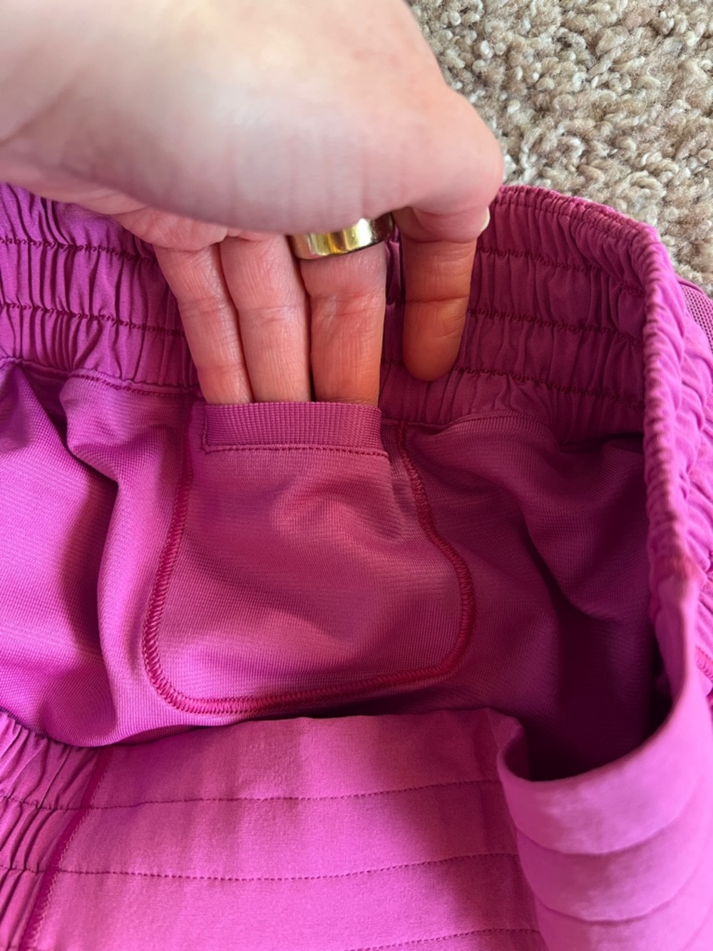 Lululemon Women's Fuschia Athletic Running Shorts - Picture 7 of 8